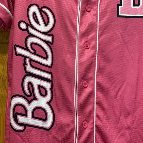 Barbie Baseball Jersey West Coast Pink White Boston Red Sox Shirt L - Picture 6 of 8